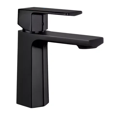 Eca Royal Ecotechnology Mat Siyah Kireç K. Sabit Lavabo Bataryası - 1
