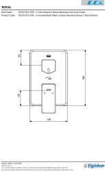 Eca Royal Krom Ankastre Banyo/Duş 2 Yollu Sıva Üstü 102167251-KDE - 2