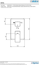 Eca Royal Krom Ankastre Banyo/Duş 3 Yollu Sıva Üstü 102167351-K - 2