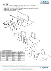 Eca Royal Krom Ankastre Lavabo B Sıva Üst Çift Rozet 102167621-KK - 3