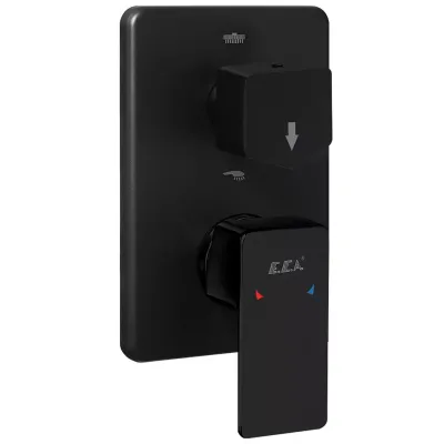Eca Royal Mat Siyah Ank Banyo/Duş 2 Yolu Sıva Üst 102167251C1-KDE - 1