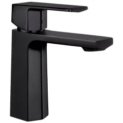 Eca Royal Mat Siyah Kireç Kırıcı Tasaruflu Sabit Lavabo Bataryası