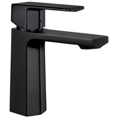 Eca Royal Mat Siyah Kireç Kırıcı Tasaruflu Sabit Lavabo Bataryası - 1
