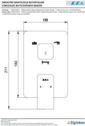 Eca Tiera Altın Görünümlü Ank Banyo/Duş 3 Yollu S.Ü 102167335A1-K - 3