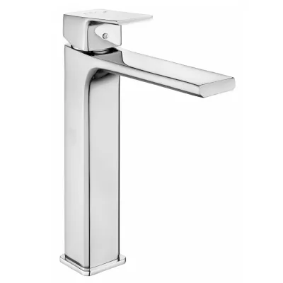 Eca Tiera Krom Kireç Kırıcılı Sabit Yüksek Tip Lavabo Bataryası - 1
