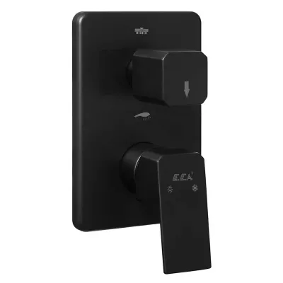 Eca Tiera Mat Siyah Ank. Banyo/Duş 2 Yollu Sıva Ü 102167235C1-KDE - 1