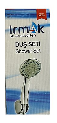 Irmak Banyo Duş Seti Takımı 5 Fonksiyon Başlık 150 cm Krom Hortum - 1