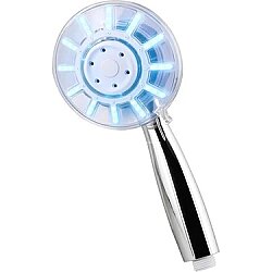 LED Işıklı Sıcaklık Göstergeli Su Tasarruflu Krom El Duş Başlığı - 3