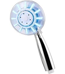 LED Işıklı Sıcaklık Göstergeli Su Tasarruflu Krom El Duş Başlığı - 10