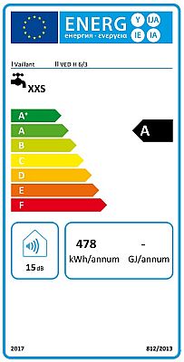 Vaillant miniVed VED H 6/3 Monofaze Elektrikli Şofben 3 Lt/Dakika - 4